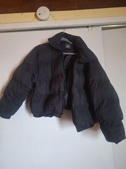 Black puffer jacket