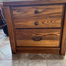 End Table And Vanity Mirror 