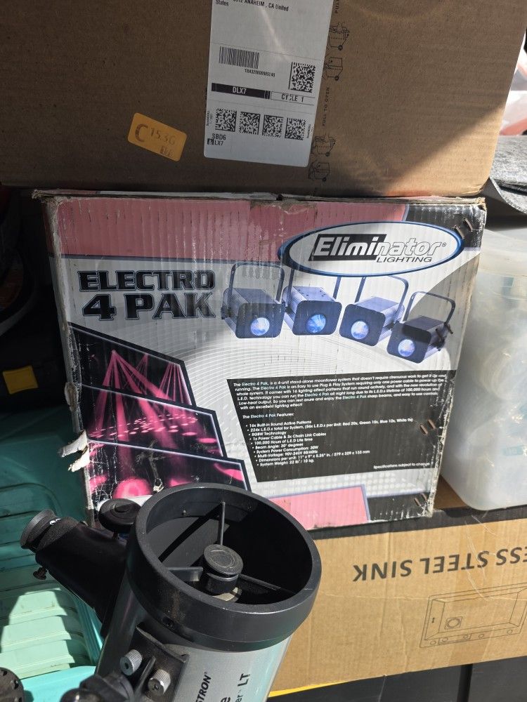 BRAND NEW — Eliminator Lighting Electro 4 Pak DJ Light System