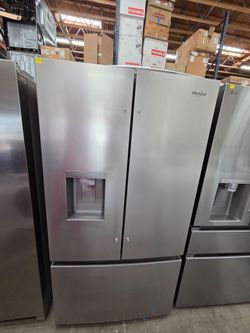 Whirlpool 36" 29.6 Cu. Ft. Fingerprint Resistant Stainless Steel French Door Refrigerator with In-Door Water Dispenser and Ice Maker