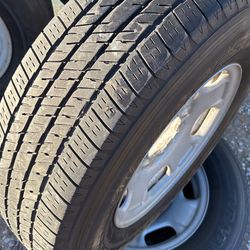 4 Rims & Tires 2 Good Tires Wheels 17” GMC Chevy 2500