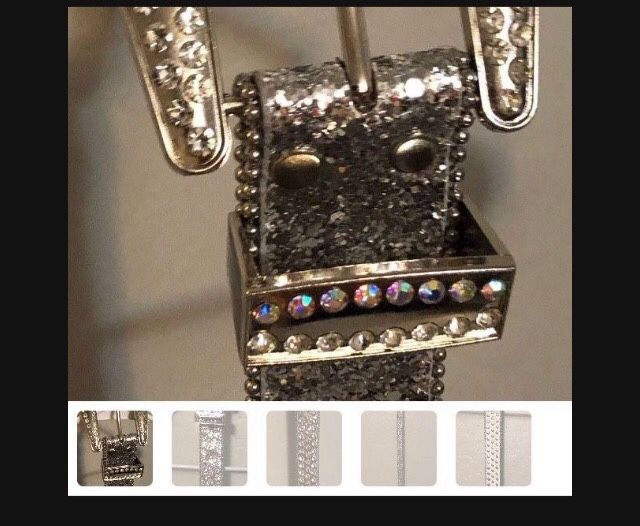 Rhinestone And Silver Belt