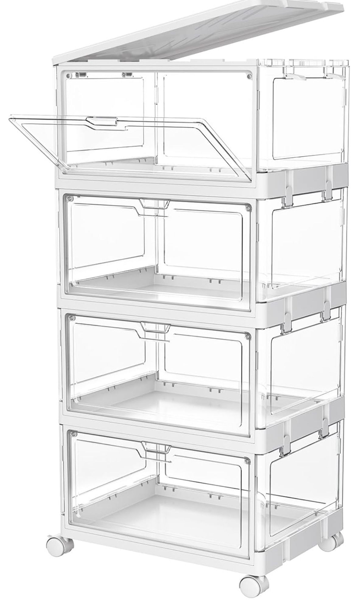 4 Tier Storage Bin with Lids
