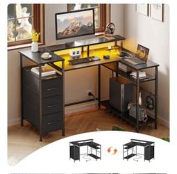 L Shaped computer desk