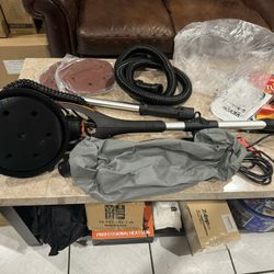 Drywall Sander, 900W Electric Sander with 12 Sanding Discs, Variable Speed RPM Wall Sander with 3 Suction Ducts, Foldable Ceiling Sander & 2