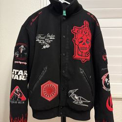 Civil Regime x Star Wars Collared Lettermen Jacket (Kylo Ren) Large Ysed