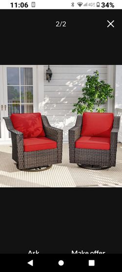 Brand new patio rocking swivel chairs outdoor patio furniture set brand new patio chairs 🚛🚎🆕