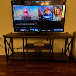 Industrial Wood and Metal TV Stand Console