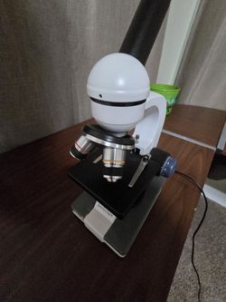 AmScope M150C-I 40X-1000X All-Metal Optical Glass Lenses Cordless LED Student Biological Compound Microscope( Free 4 Sliders )