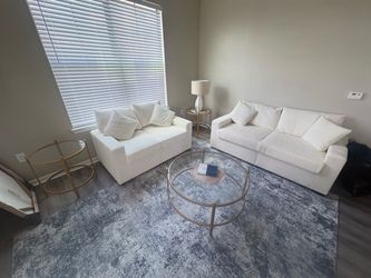 BRAND NEW SOFA AND LOVE SEAT WITH END TABLES