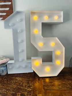 Light up numbers
