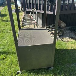 Old Tv Stand With Wheels