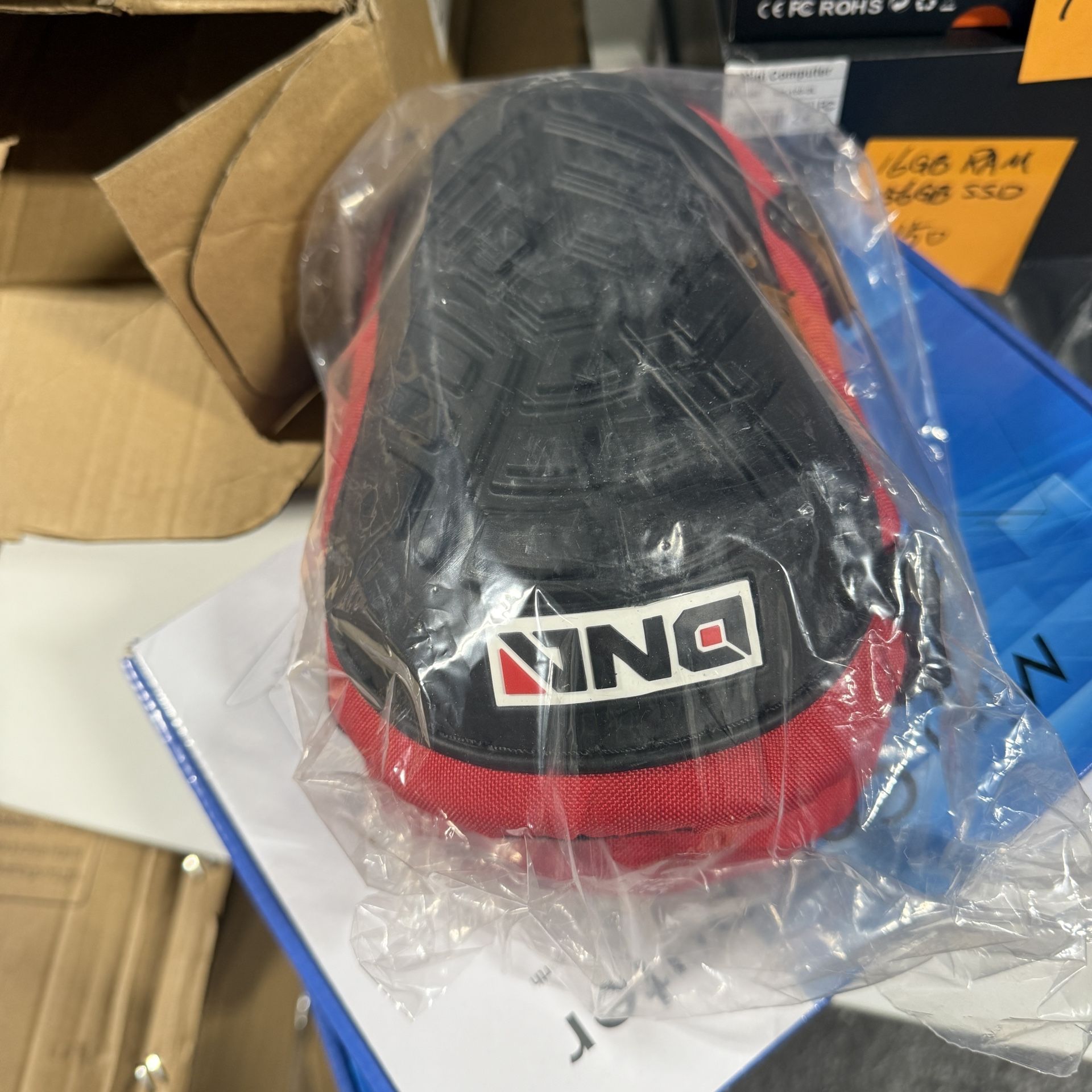 DNA MOTORING Knee Pads Heavy Duty Foam Padding Kneepads with Adjustable Buckle Straps for Construction Gardening Flooring Welding, Red, TOOLS-00508