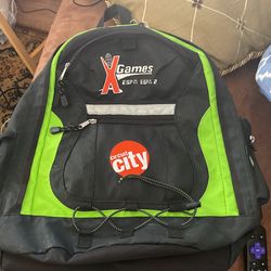 Vintage 1990s X Games ESPN ESPN2 Circuit City Backpack Multiple Zip Compartments