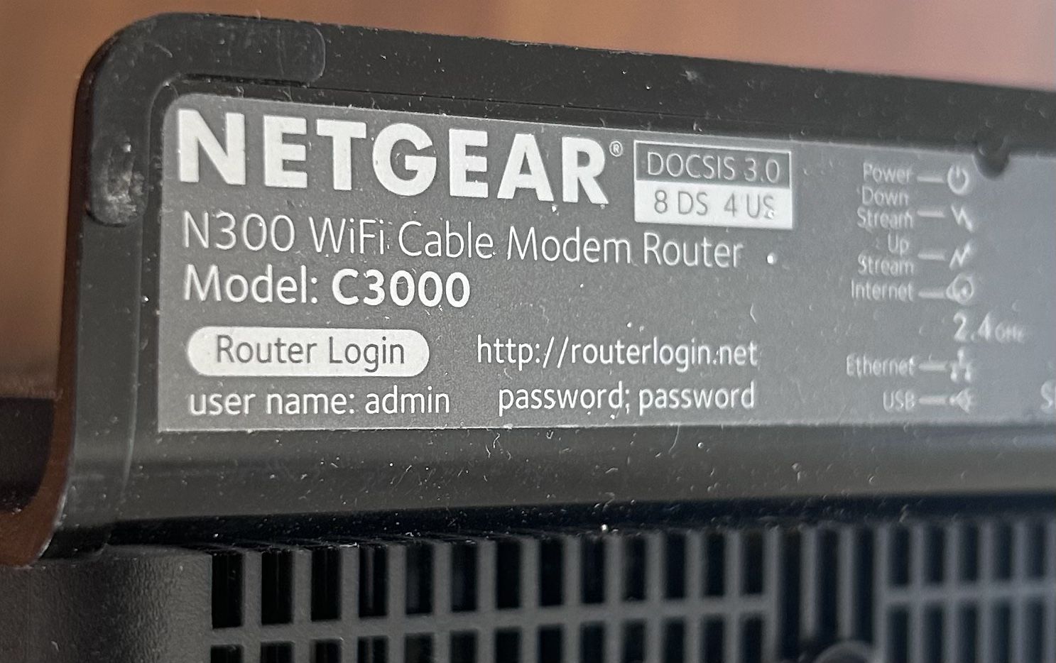 Wi-Fi Cable Modem router