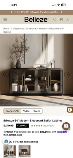 Brixston sideboard brown