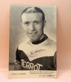 Vintage Photo Stan Ockers Autographed Terrot Team Rare Cycling Memorbilla