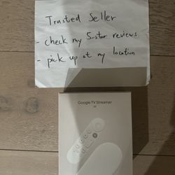 Google TV Streamer 4K WITH Voice Remote Porcelain