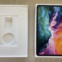 Apple 2020 iPad Pro, 12.9”, 4th generation, 256gb, wifi + cellular box, BOX ONLY