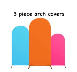 Backdrop Covers - 3 pieces set. Tropical/ Hawaiian colors orange pink blue size 4FT/5FT/6FT