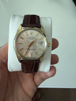 Rolex Datejust 34mm Silver Dial Watch Ref# 1550
