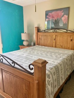 Queen headboard, footboard, frame