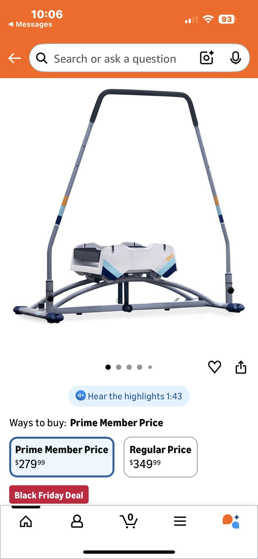 Aeroski Ski Exercise Simulator