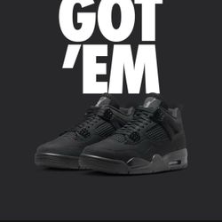 Jordan’s 4s Black cats 🐈‍⬛ New