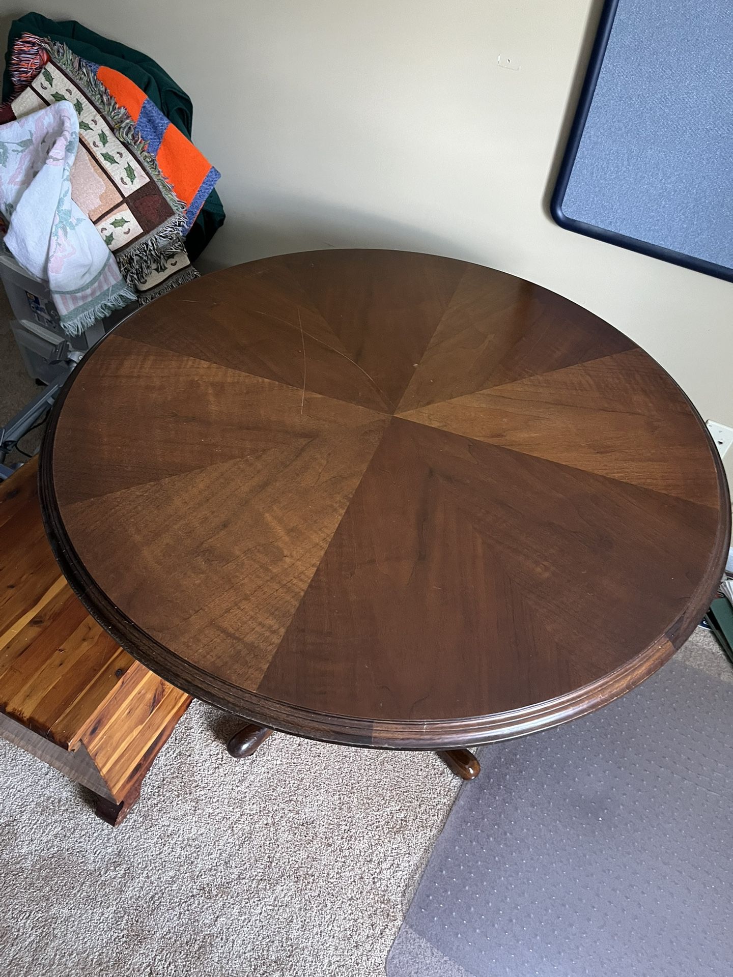Wooden Table 42” Across 31” High