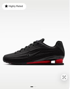 Black/Red Nike Size 8