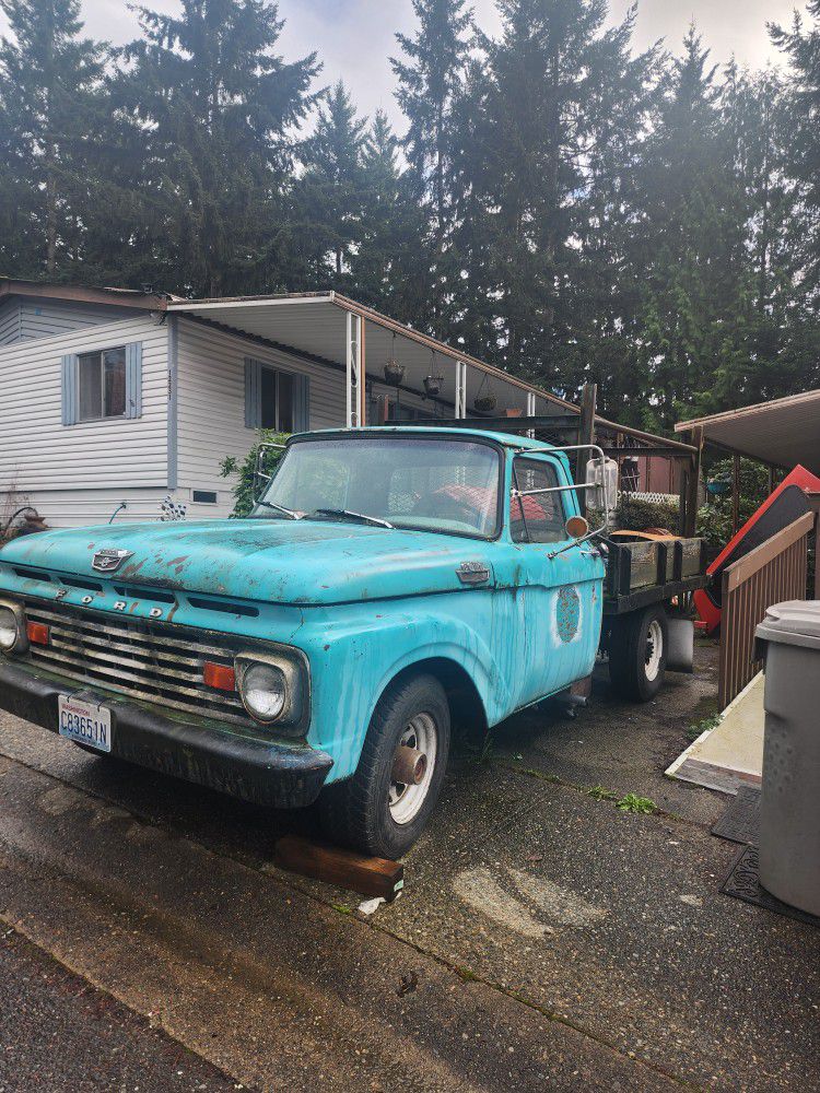 1963 FORD 3/4Ton Flatbed,292 Y Block,4 Speed