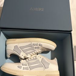 Armini skell low top shoes grey and white