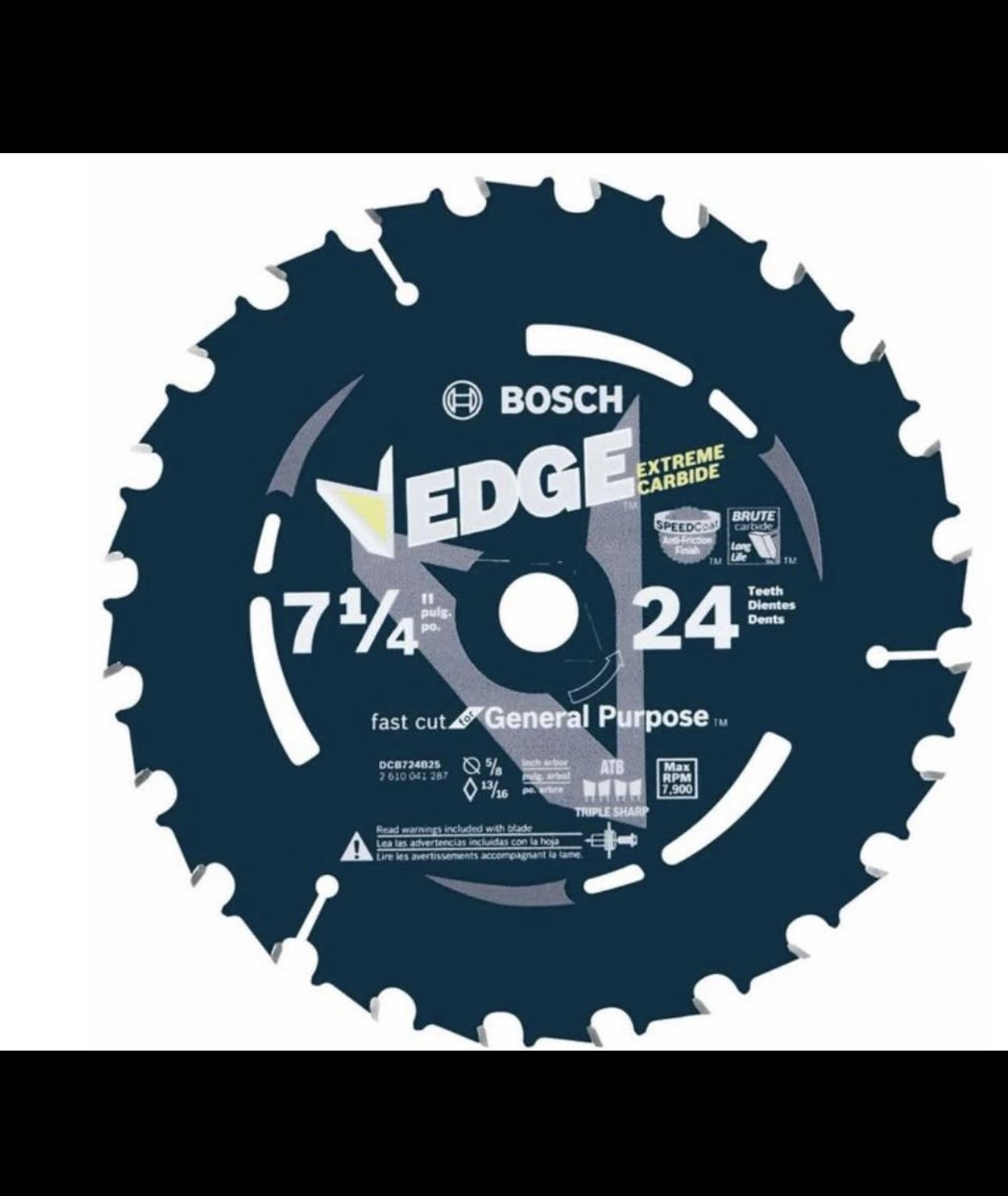 Bosch 7-1/4-in 24-Tooth Rough Finish Tungsten carbide-tipped steel Circular saw blade Individual