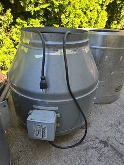 3 large inline fans for greenhouse or indoor : Can Fan Max 20 inch, Vortex 12 inch and Vortex 14 inch