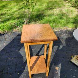 Small End Table With Shelf