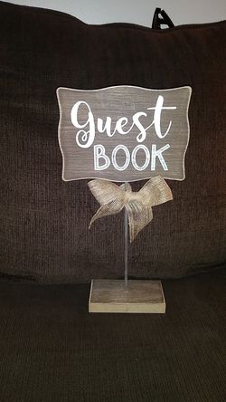 Guest book sign