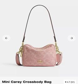 Coach pink denim