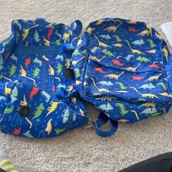 Dinosaur Book Bag And Duffel Bag