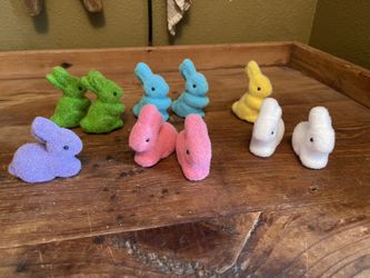 Set Of 10 Sartorial Fuzzy Bunnies