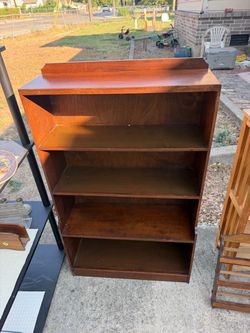 Wood book shelf