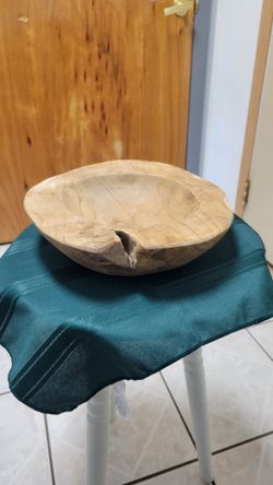 Handcrafted Teak Wood Bowl