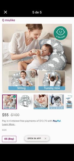 Almohada para amamantar