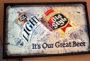Old Style Lighted Beer Sign