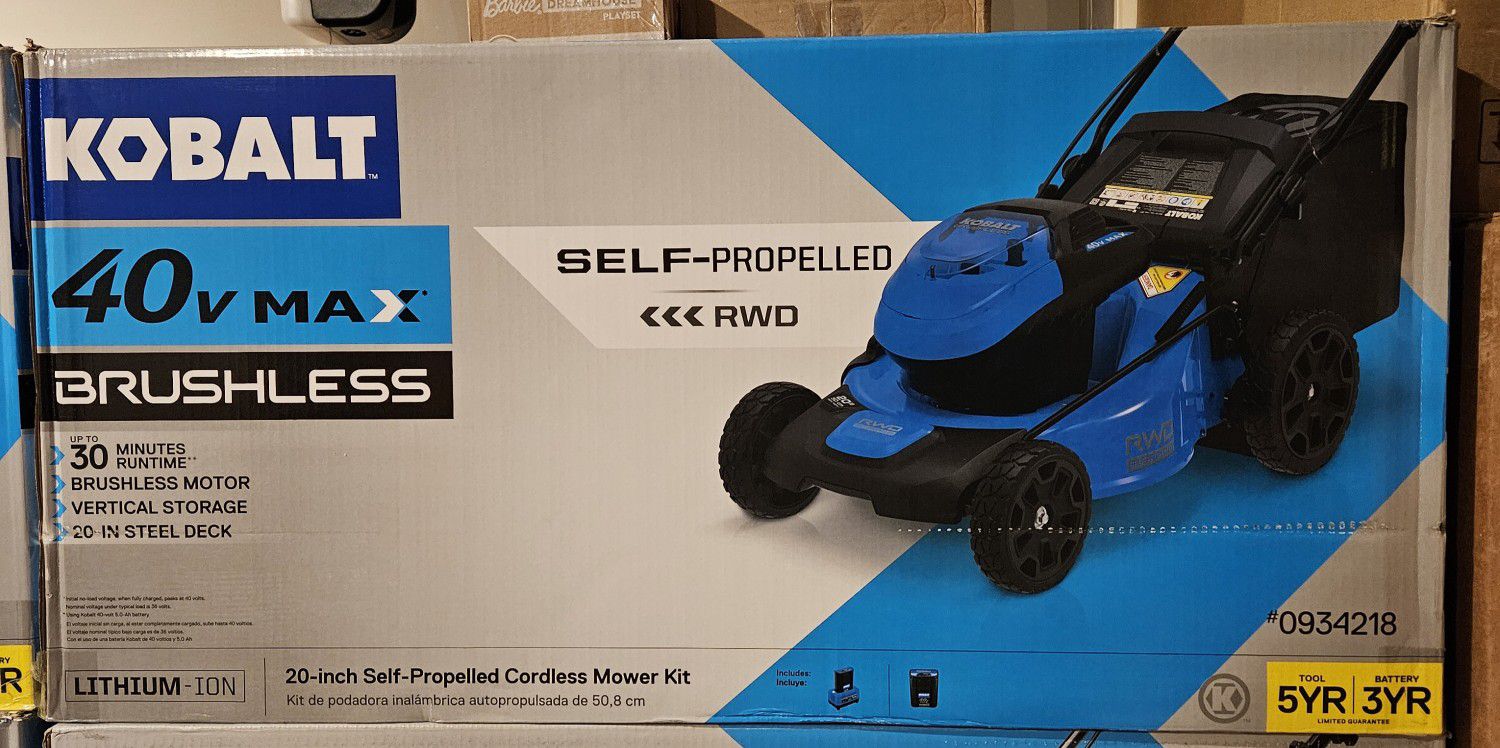 Kobalt self propelled electric lawn mower