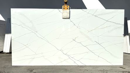 CALACATTA QUARTZ JUMBO SLABS HELIOS BLUE 127X64 2CM FOR KITCHEN COUNTERTOPS 