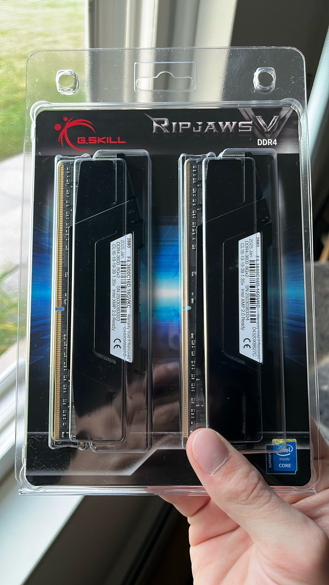 GSkill Ripjaws 16gb 3600 (2x8gb) RAM STICKS