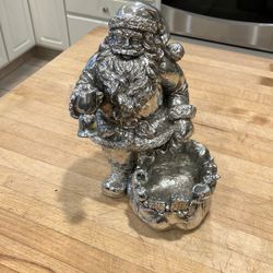 Cast Metal Santa Claus Bowl