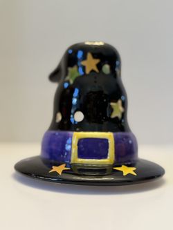 Vintage Halloween Witch Hat Votive Holder