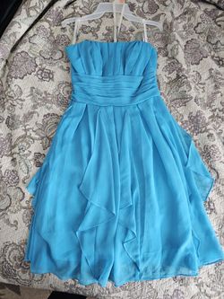 David's Bridal Strapless Dress Size 6