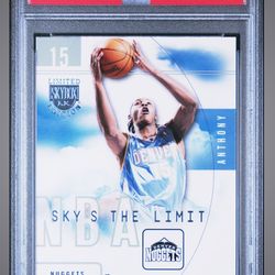 2003-04 Skybox Limited Edition Sky’s The Limit (RARE INSERT CARD) #18 Carmelo Anthony ROOKIE CARD - GRADED PSA 10 GEM MINT💎🔥